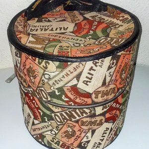 Munro Vintage 1960's Airline Logo Hatbox